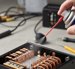 Manutenção preventiva nos contatos elétricos do timer para evitar oxidação e falhas.