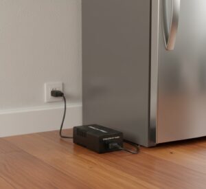 Estabilizador de tensão recomendado para proteção de geladeiras com tecnologia Inverter.